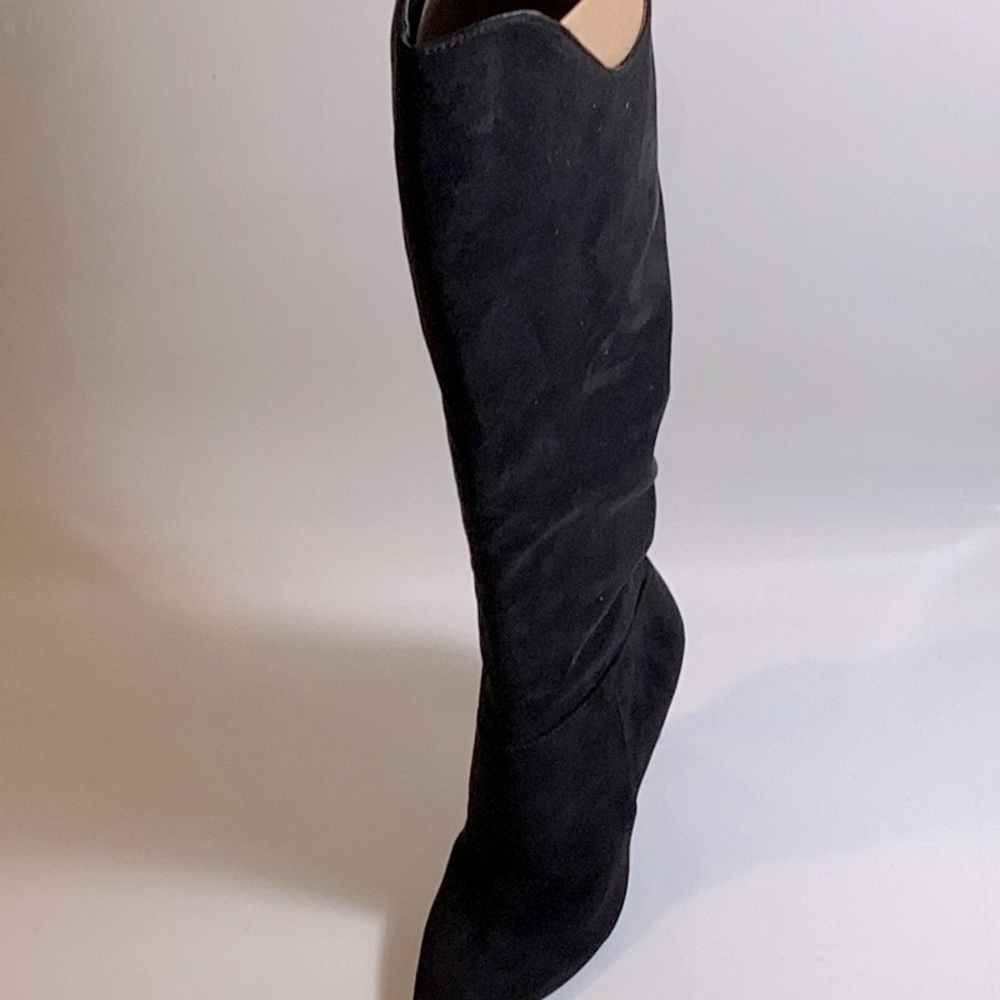 Nine West Teleen Tall Stiletto Heel Boots Black Size 5.5M